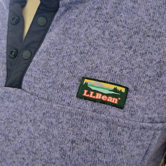 LL Bean Kids 1/4 Snap Fleece Pullover - Picture 2 of 4